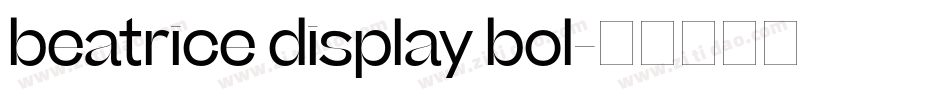 beatrice display bol字体转换